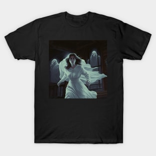 Poltergeist ghost bride retro vintage horror T-Shirt